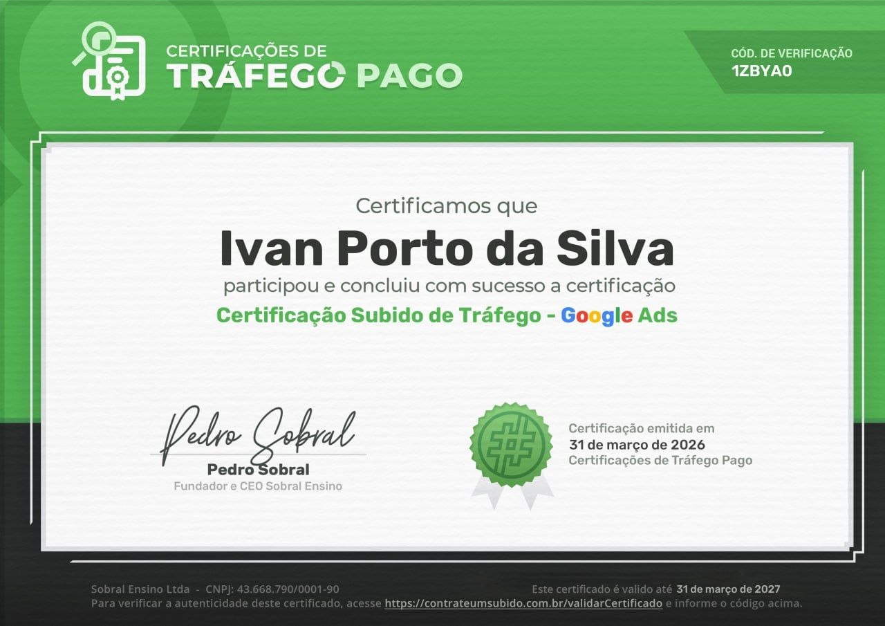 Certificado Google Ads